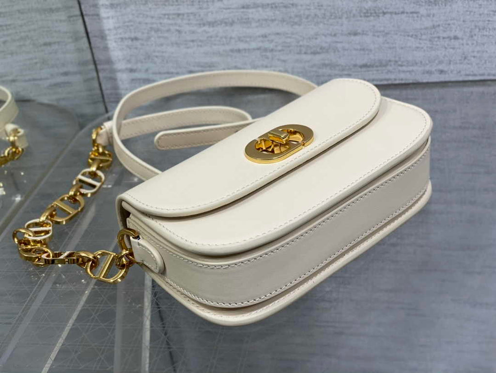 Dior Small 30 Montaigne Avenue Bag White Box Calfskin M9261