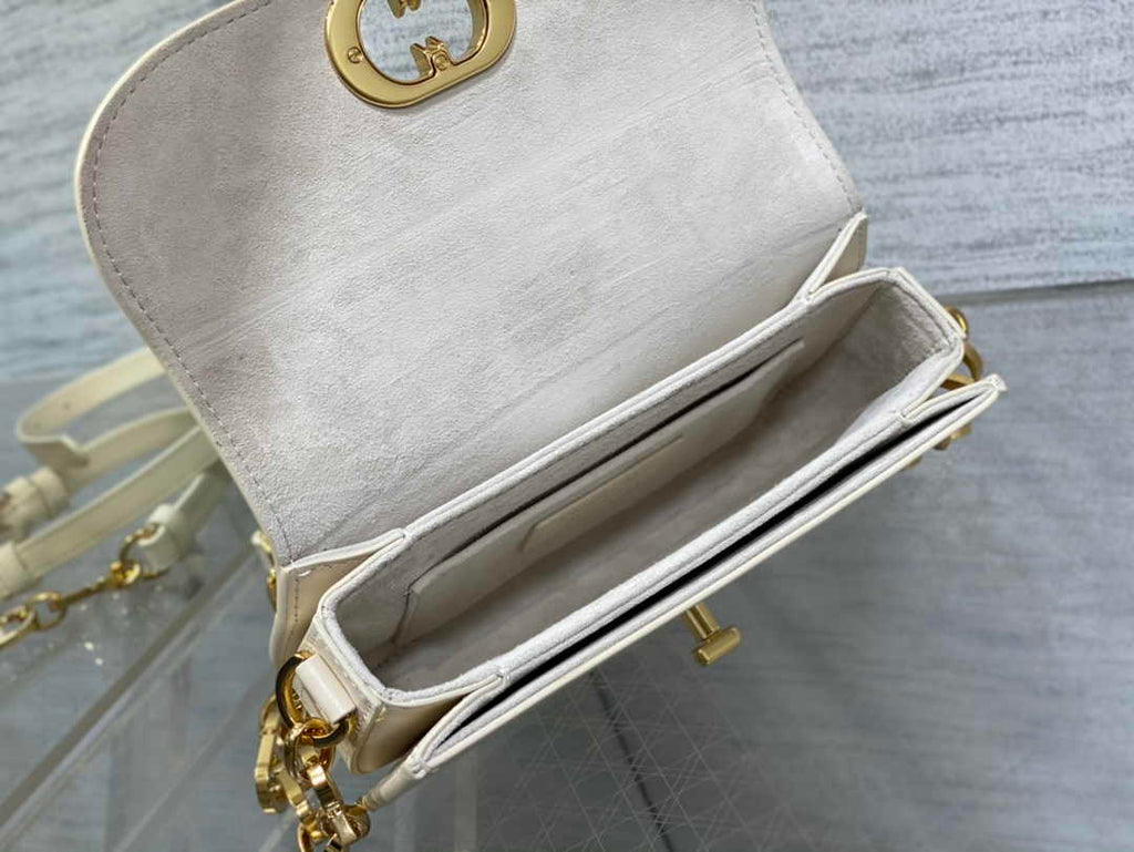 Dior Small 30 Montaigne Avenue Bag White Box Calfskin M9261