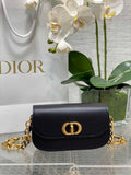 Dior Small 30 Montaigne Avenue Bag Black Box Calfskin M9261