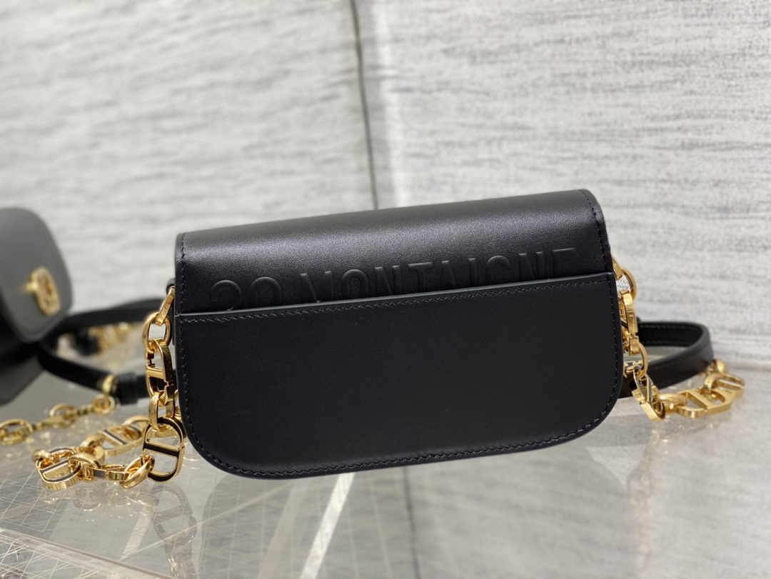 Dior Small 30 Montaigne Avenue Bag Black Box Calfskin M9261
