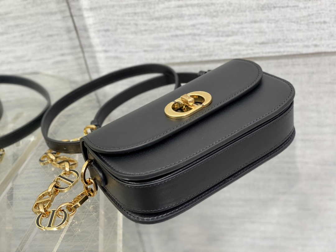 Dior Small 30 Montaigne Avenue Bag Black Box Calfskin M9261