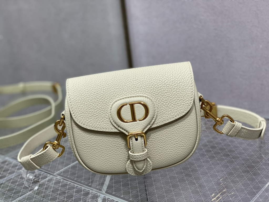 Dior Small Bobby Bag M9317 Beige Grained Calfskin - Default Title - View 1