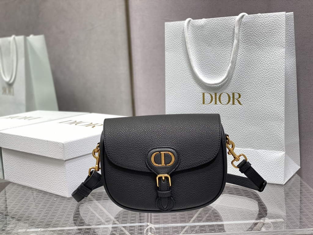 Dior Small Bobby Bag M9317 Black Grained Calfskin - Default Title - View 2