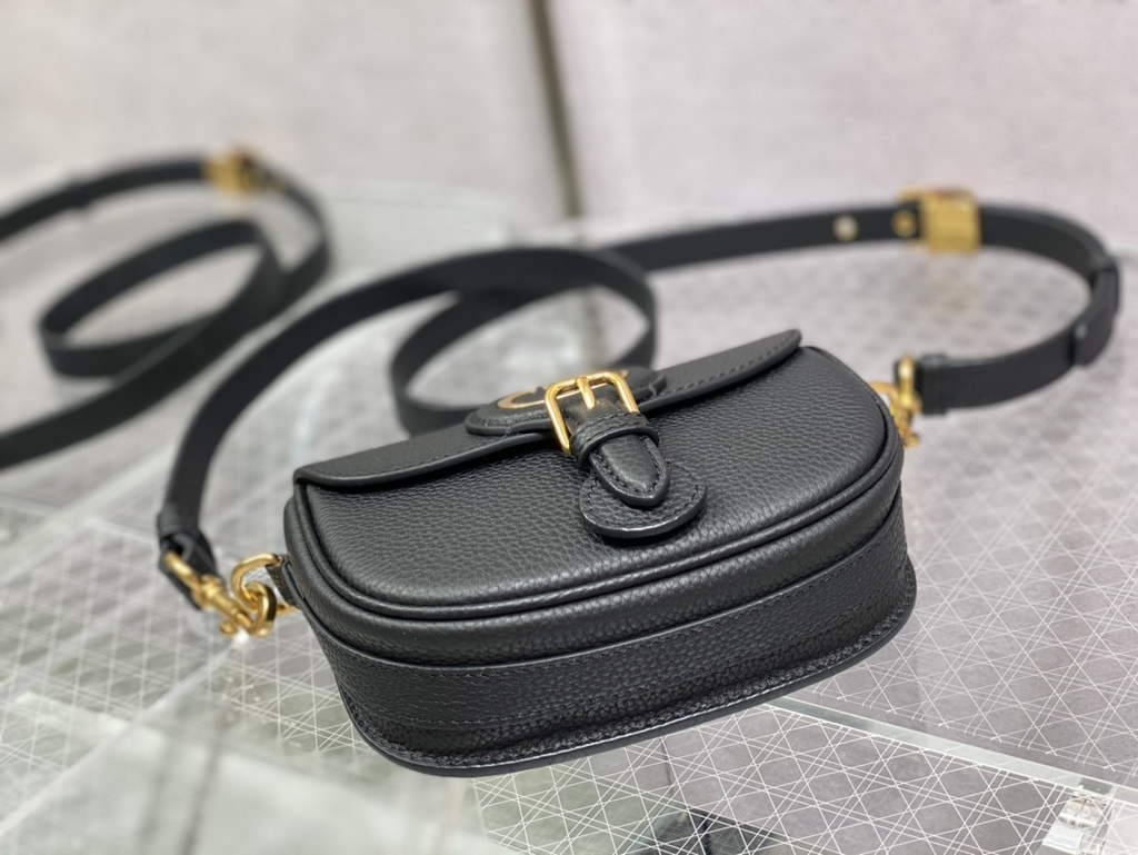 Dior Small Bobby Bag M9317 Black Grained Calfskin - Default Title - View 8