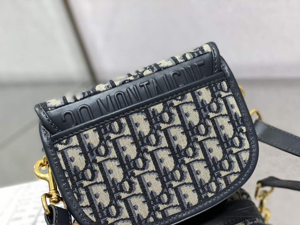 Dior Small Bobby Bag M9317 Blue Oblique Jacquard