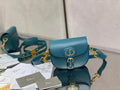 Dior Small Bobby Bag M9317 Dark Blue Box Calfskin - Default Title - View 1
