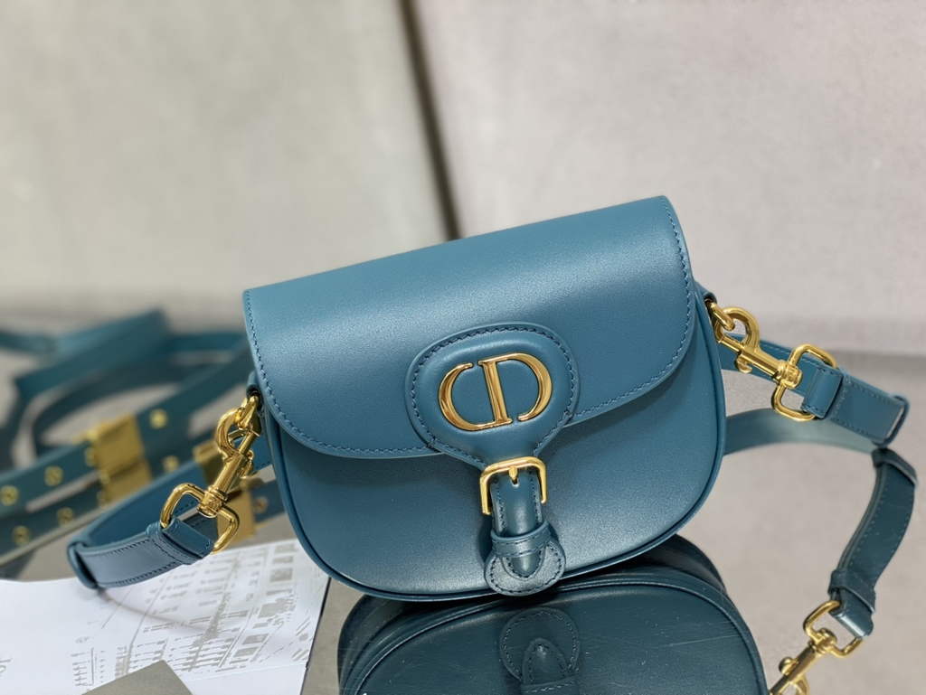 Dior Small Bobby Bag M9317 Dark Blue Box Calfskin - Default Title - View 2