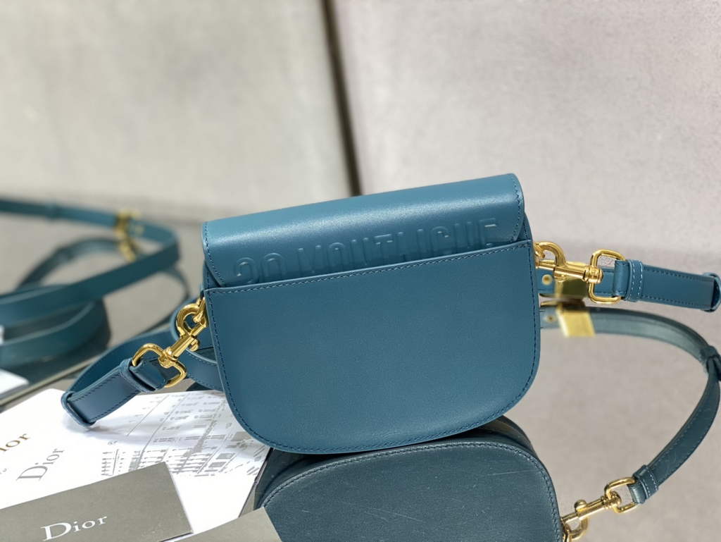 Dior Small Bobby Bag M9317 Dark Blue Box Calfskin - Default Title - View 4