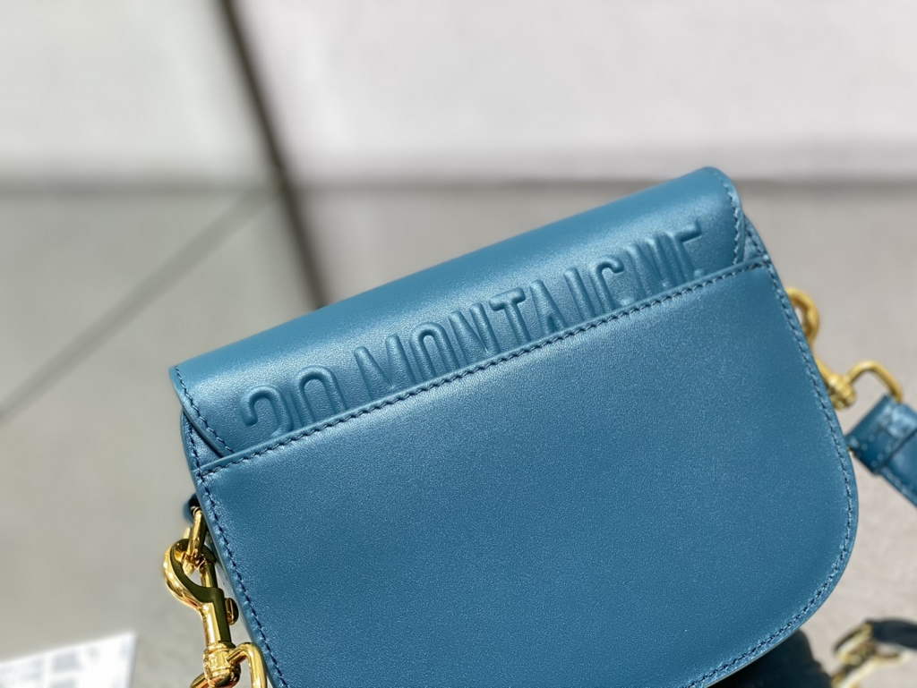 Dior Small Bobby Bag M9317 Dark Blue Box Calfskin - Default Title - View 7