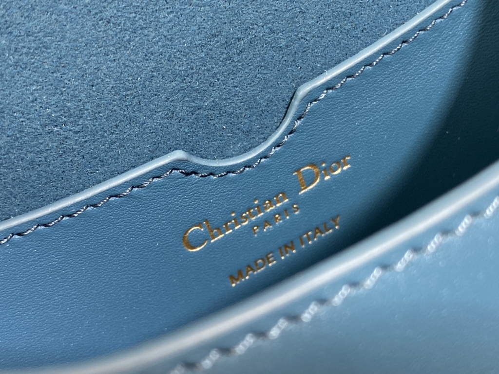 Dior Small Bobby Bag M9317 Dark Blue Box Calfskin - Default Title - View 9