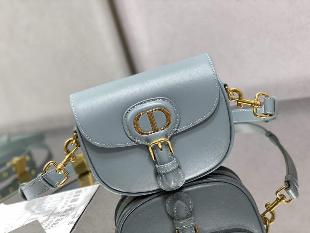 Dior Small Bobby Bag M9317 Light Blue Box Calfskin - Default Title - View 2