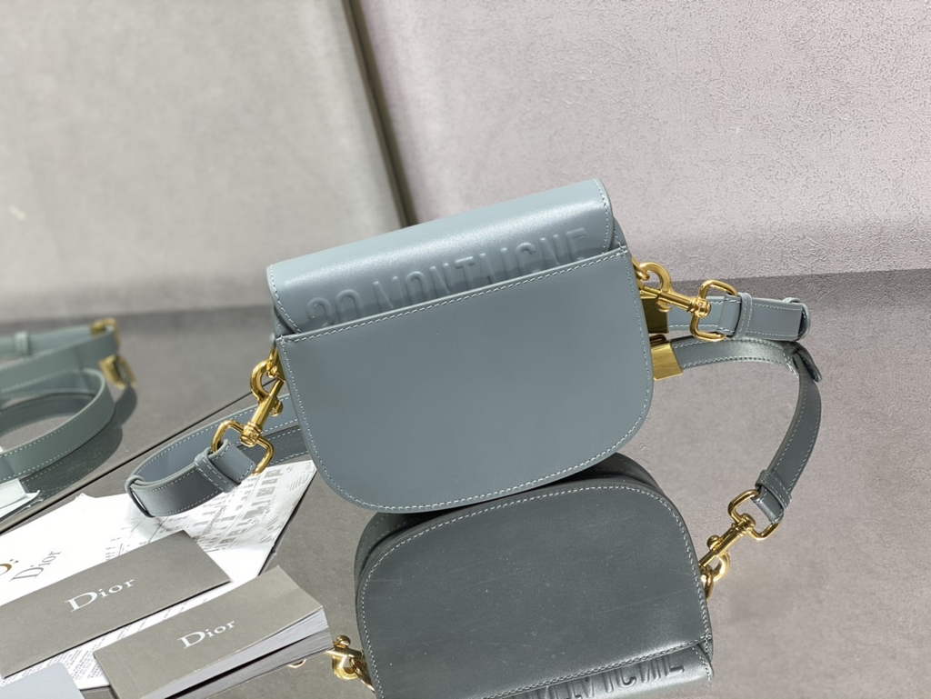 Dior Small Bobby Bag M9317 Light Blue Box Calfskin - Default Title - View 4