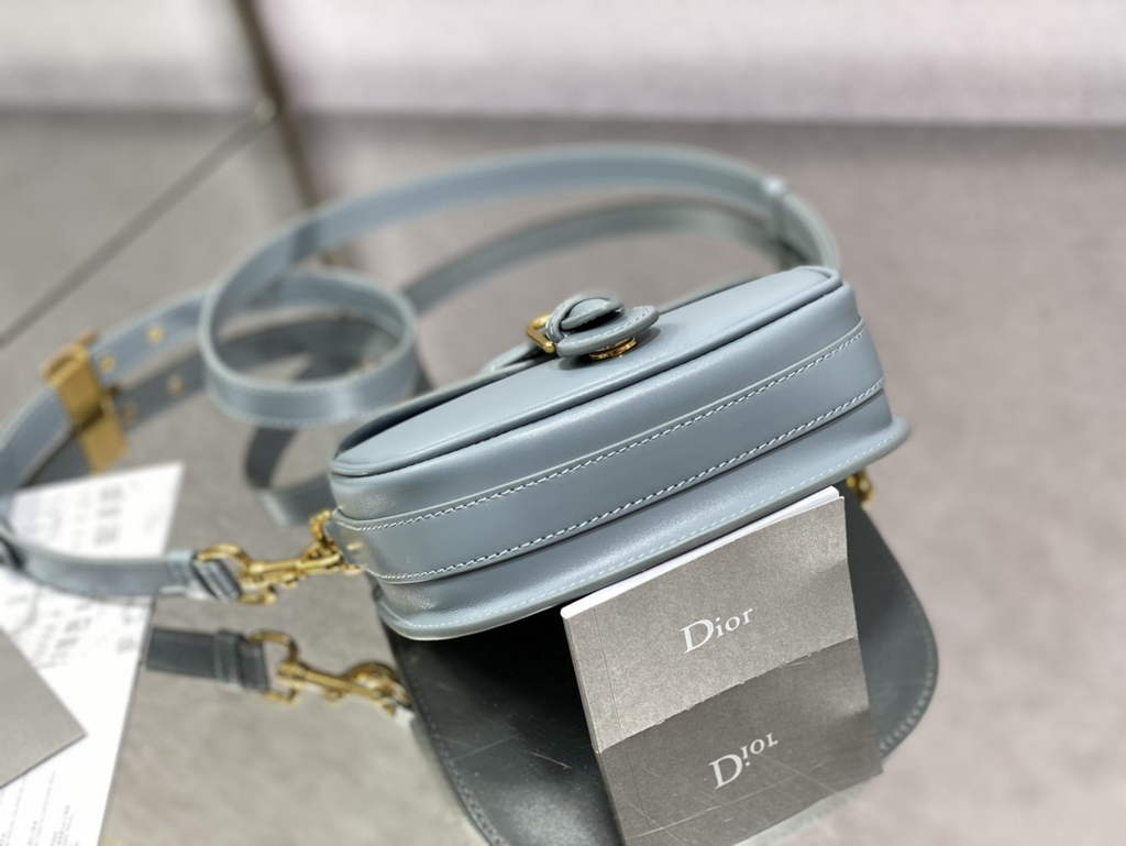 Dior Small Bobby Bag M9317 Light Blue Box Calfskin - Default Title - View 5