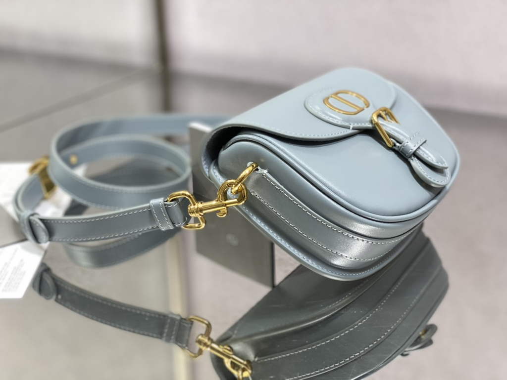 Dior Small Bobby Bag M9317 Light Blue Box Calfskin - Default Title - View 6