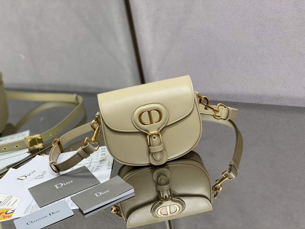 Dior Small Bobby Bag M9317 Beige Box Calfskin - Default Title - View 1