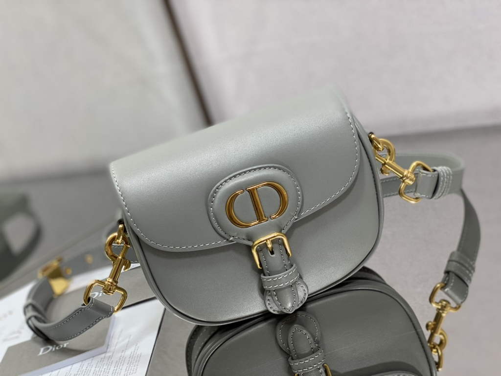 Dior Small Bobby Bag M9317 Gray Box Calfskin - Default Title - View 2