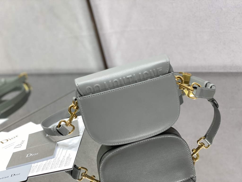 Dior Small Bobby Bag M9317 Gray Box Calfskin - Default Title - View 4