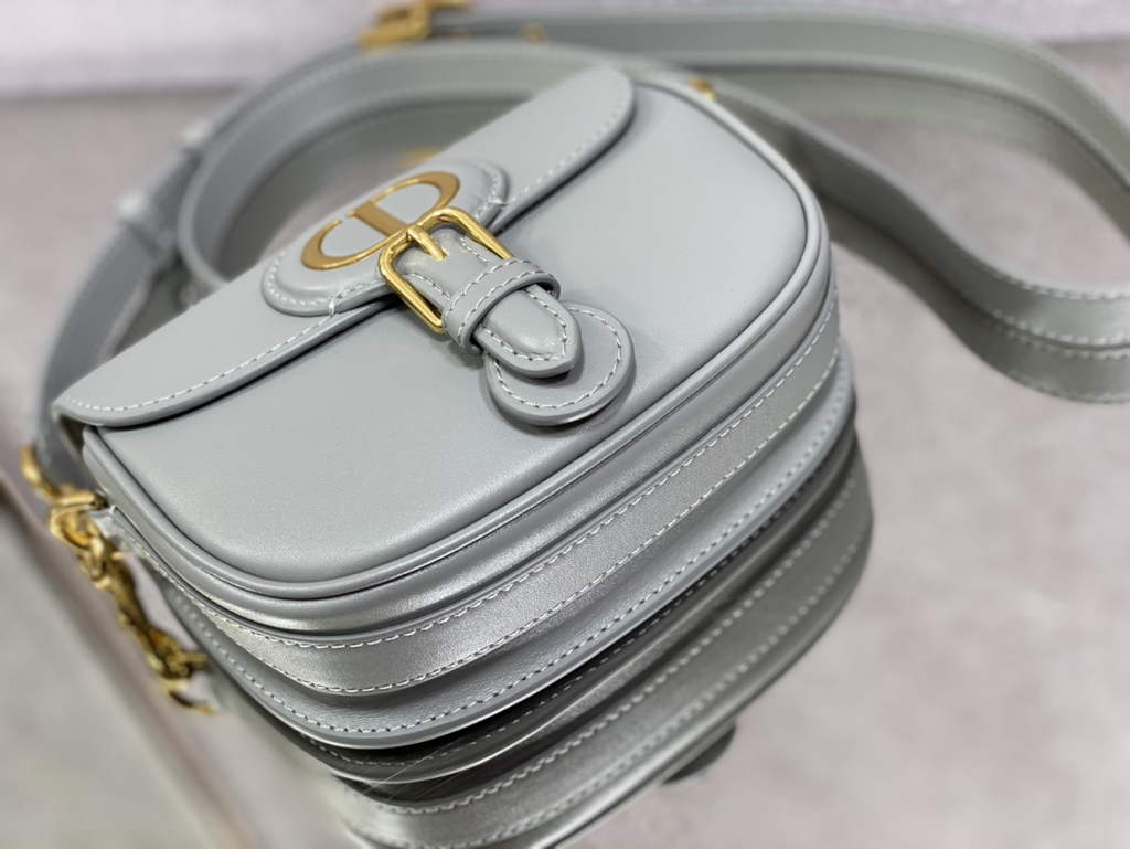 Dior Small Bobby Bag M9317 Gray Box Calfskin - Default Title - View 5