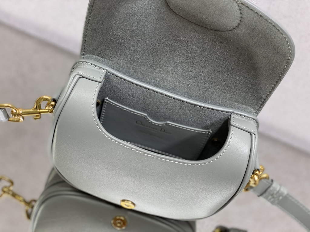 Dior Small Bobby Bag M9317 Gray Box Calfskin - Default Title - View 8