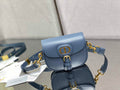 Dior Small Bobby Bag M9317 Blue Box Calfskin - Default Title - View 1