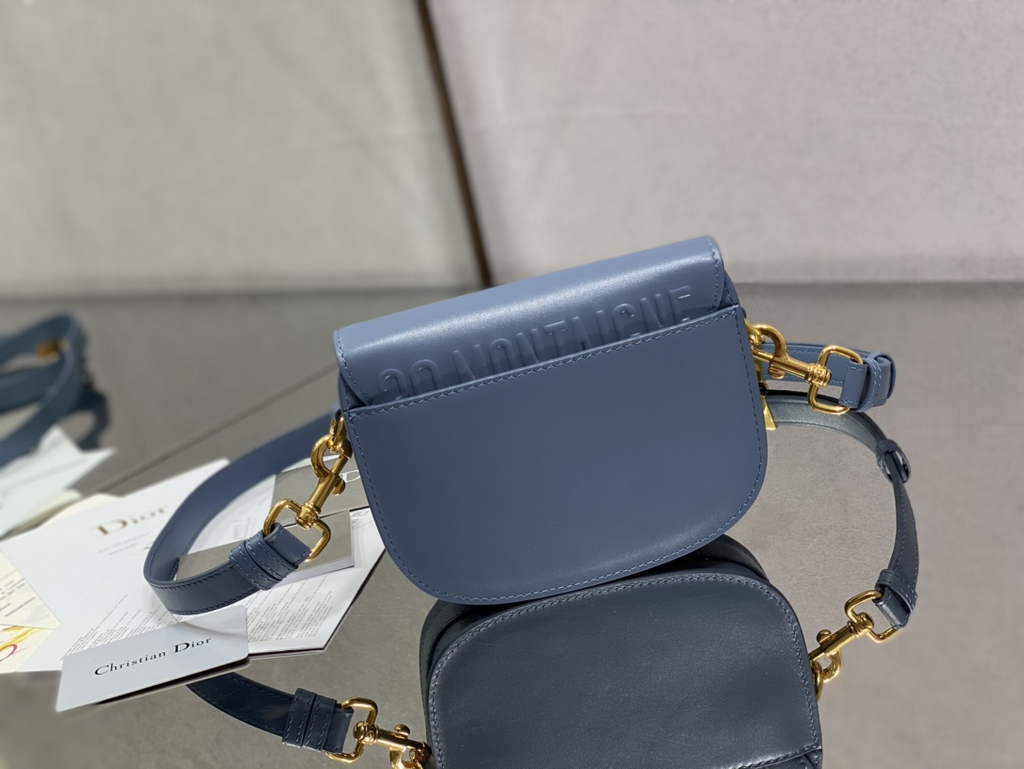 Dior Small Bobby Bag M9317 Blue Box Calfskin - Default Title - View 4