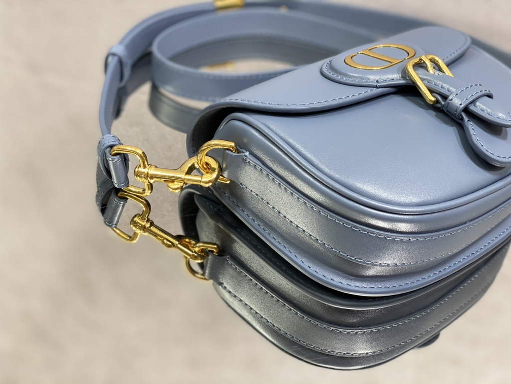 Dior Small Bobby Bag M9317 Blue Box Calfskin - Default Title - View 6