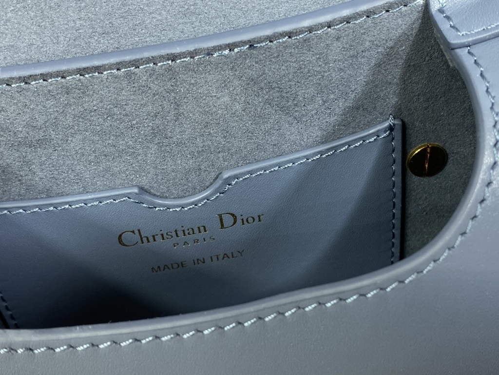 Dior Small Bobby Bag M9317 Blue Box Calfskin - Default Title - View 9