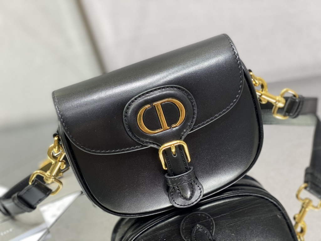 Dior Small Bobby Bag M9317 Black Box Calfskin - Default Title - View 2