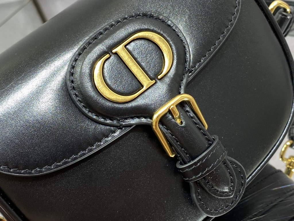 Dior Small Bobby Bag M9317 Black Box Calfskin - Default Title - View 3