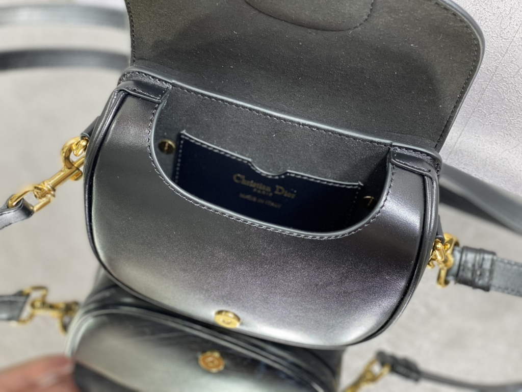 Dior Small Bobby Bag M9317 Black Box Calfskin - Default Title - View 8