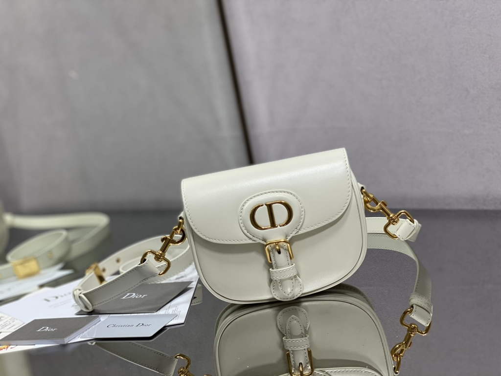 Dior Small Bobby Bag M9317 White Box Calfskin - Default Title - View 1