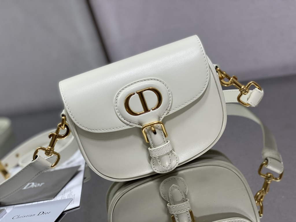 Dior Small Bobby Bag M9317 White Box Calfskin - Default Title - View 2