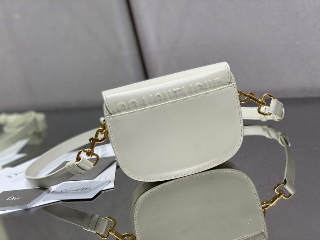 Dior Small Bobby Bag M9317 White Box Calfskin - Default Title - View 4
