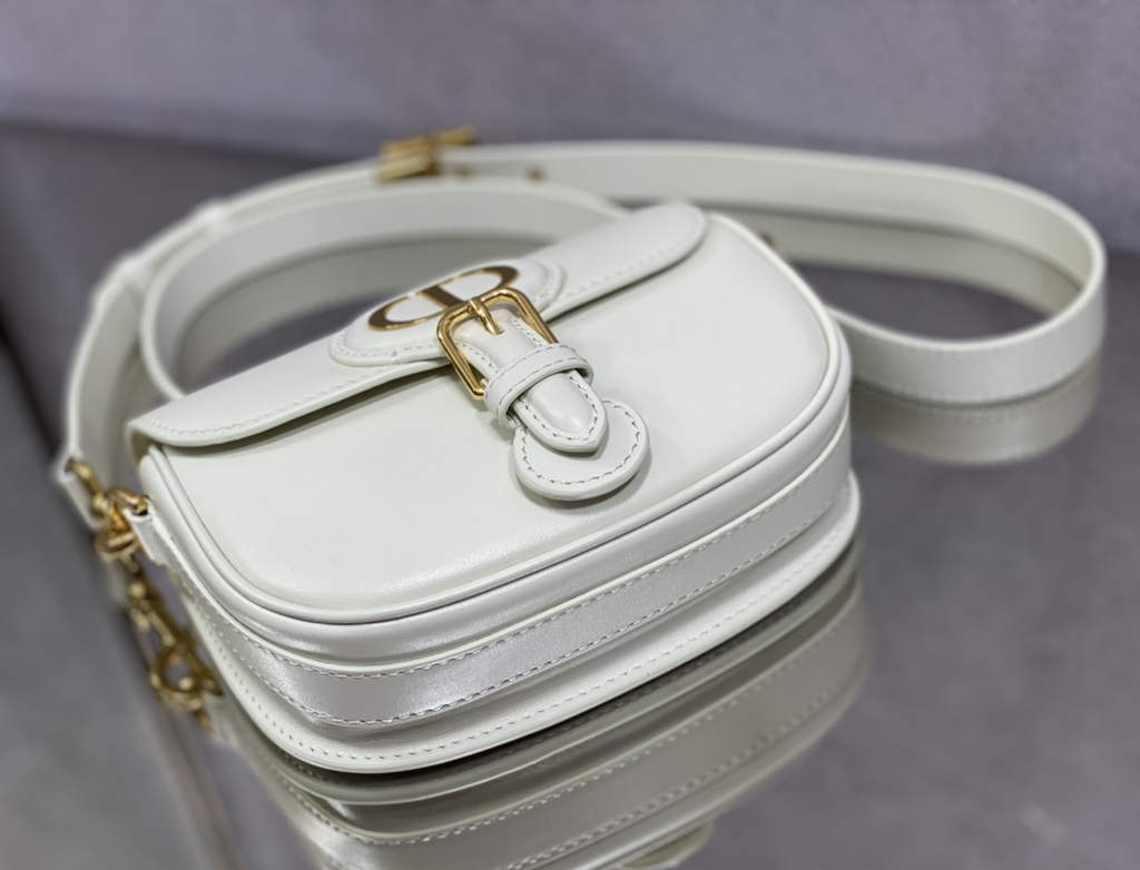 Dior Small Bobby Bag M9317 White Box Calfskin - Default Title - View 5