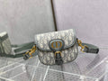 Dior Small Bobby Bag M9317 Gray Oblique Jacquard
