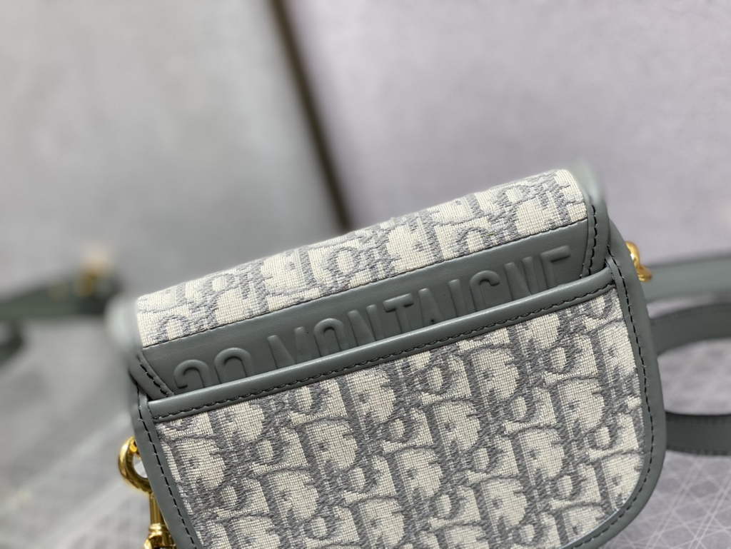 Dior Small Bobby Bag M9317 Gray Oblique Jacquard - Default Title - View 5