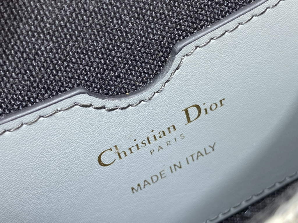 Dior Small Bobby Bag M9317 Gray Oblique Jacquard