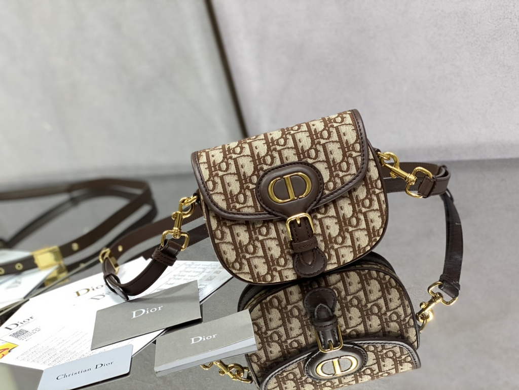 Dior Small Bobby Bag M9317 Red Oblique Jacquard - Default Title - View 1