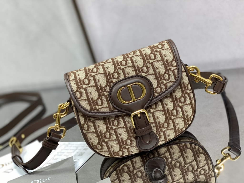 Dior Small Bobby Bag M9317 Red Oblique Jacquard - Default Title - View 2
