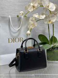 Dior Small Boston Bag M9567 Black Smooth Calfskin - Default Title - View 1