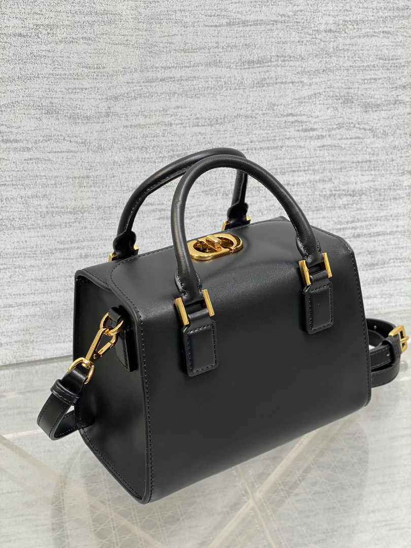 Dior Small Boston Bag M9567 Black Smooth Calfskin - Default Title - View 2