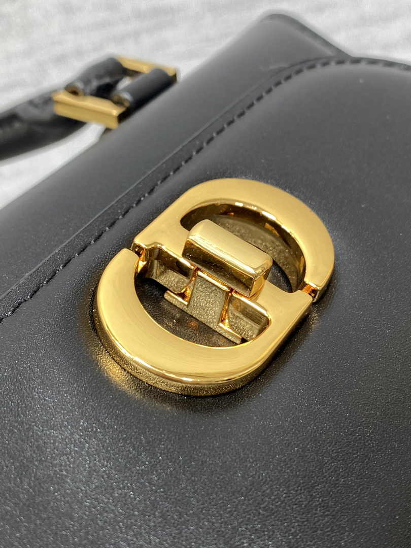 Dior Small Boston Bag M9567 Black Smooth Calfskin - Default Title - View 8