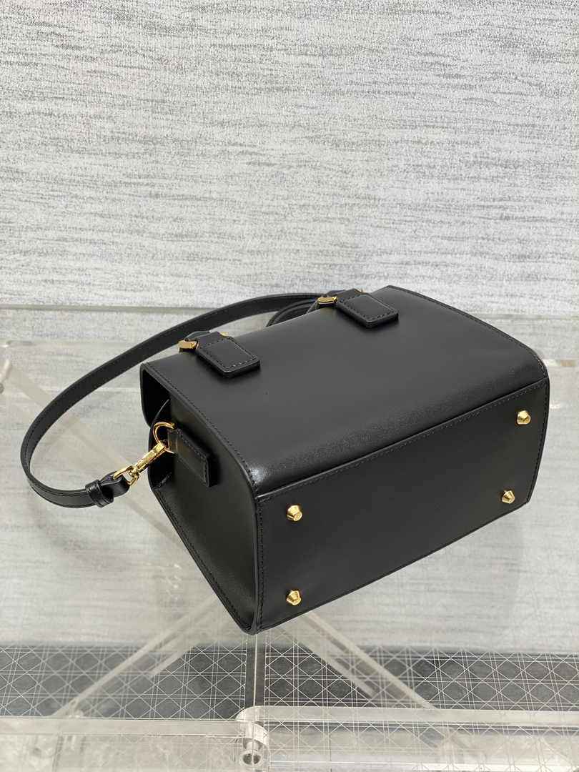 Dior Small Boston Bag M9567 Black Smooth Calfskin - Default Title - View 5