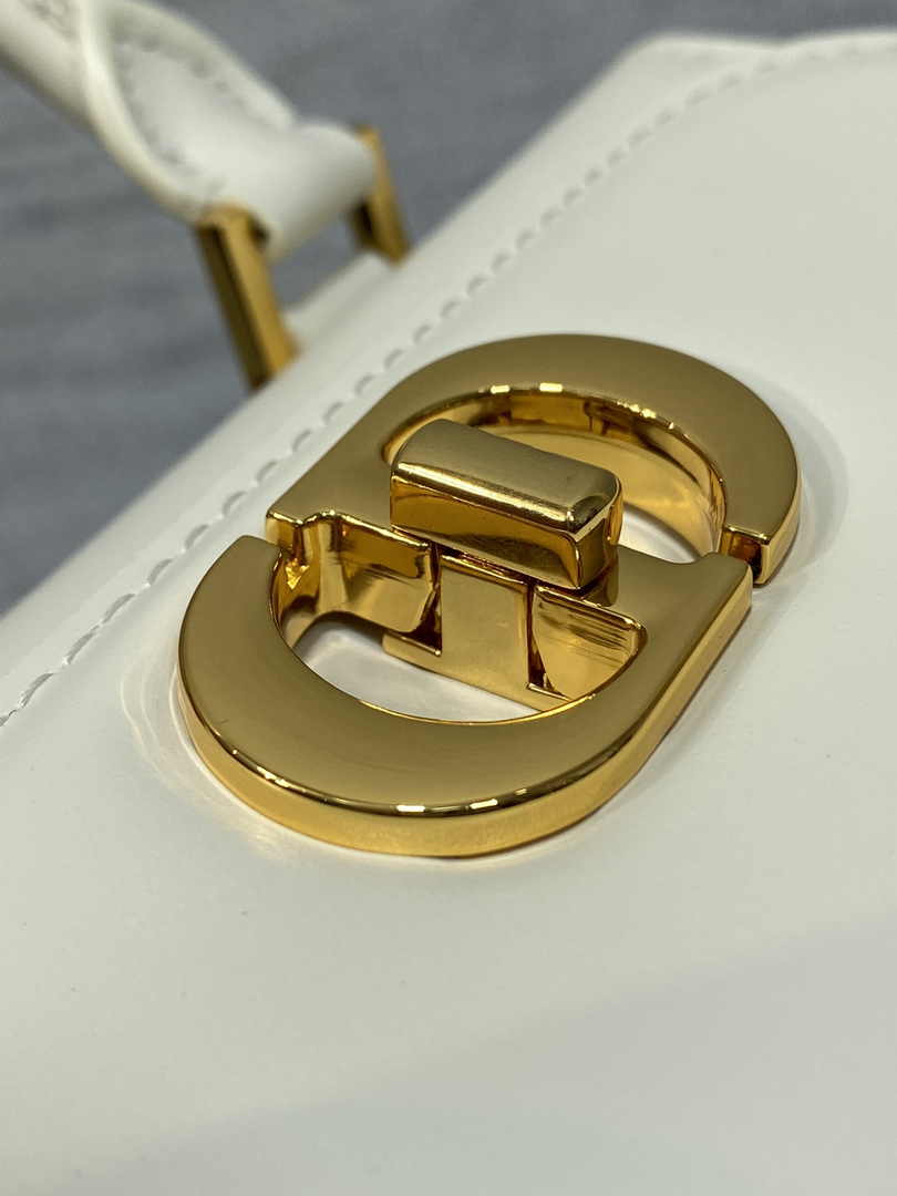 Dior Small Boston Bag M9567 White Smooth Calfskin - Default Title - View 8
