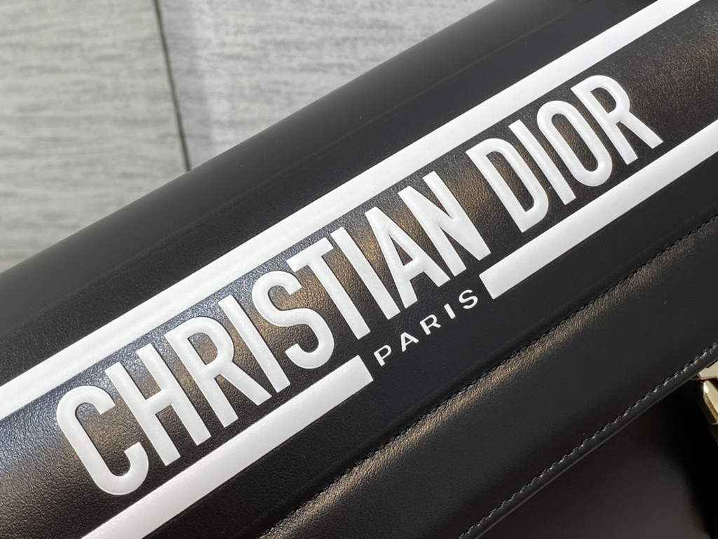 Dior Small Diorcamp Bag M1243 Black and White Smooth Calfskin - Default Title - View 4