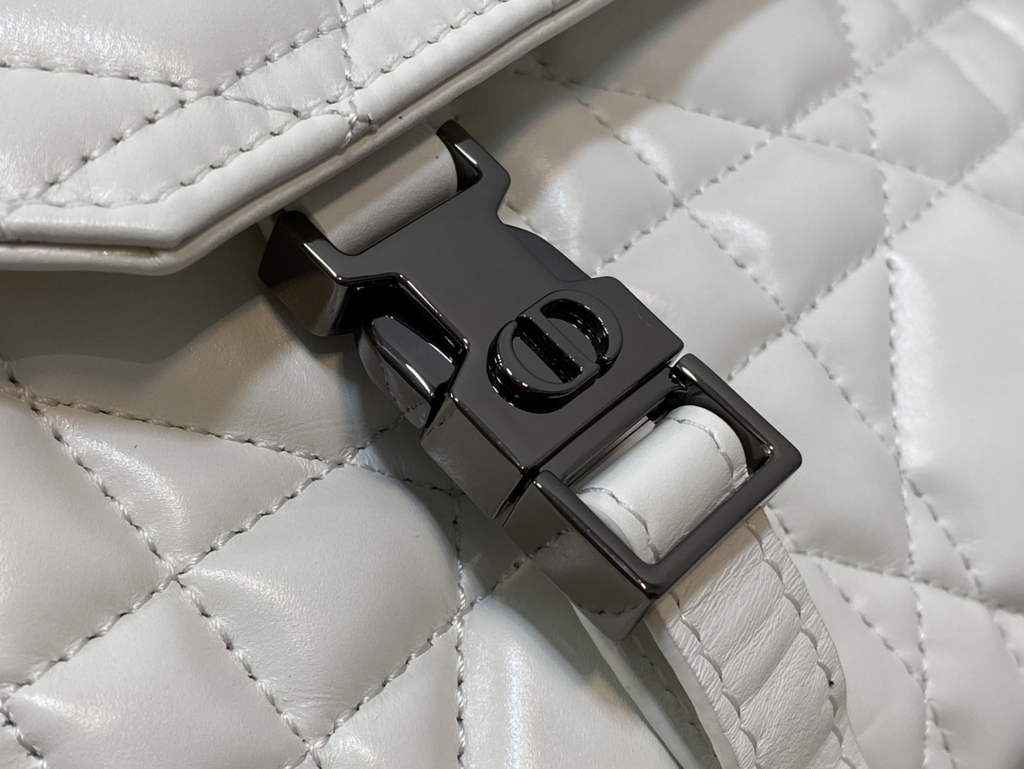 Dior Small Diorcamp Bag M1243 Latte Macrocannage Calfskin - Default Title - View 4