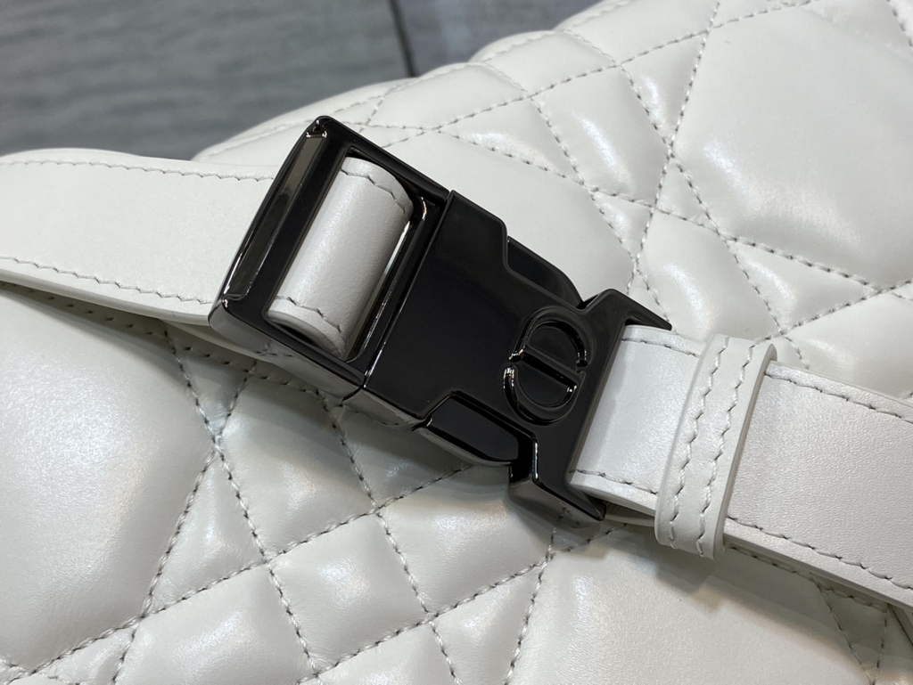 Dior Small Diorcamp Bag M1243 Latte Macrocannage Calfskin - Default Title - View 7