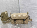 Dior Small Diorcamp Bag M1243 Hazelnut Macrocannage Calfskin - Default Title - View 1