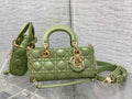 Dior Small Lady D-Joy Bag M0613 Green Cannage Lambskin - Default Title - View 1