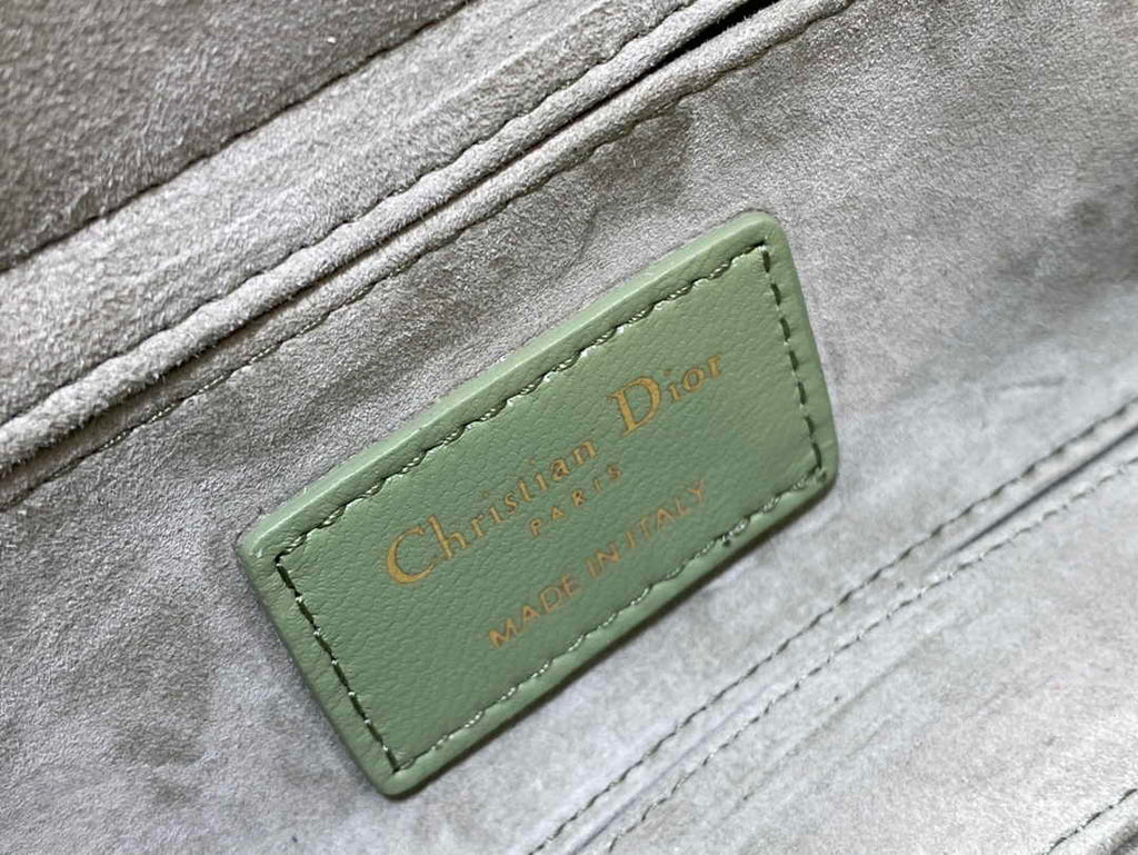 Dior Small Lady D-Joy Bag M0613 Green Cannage Lambskin - Default Title - View 9